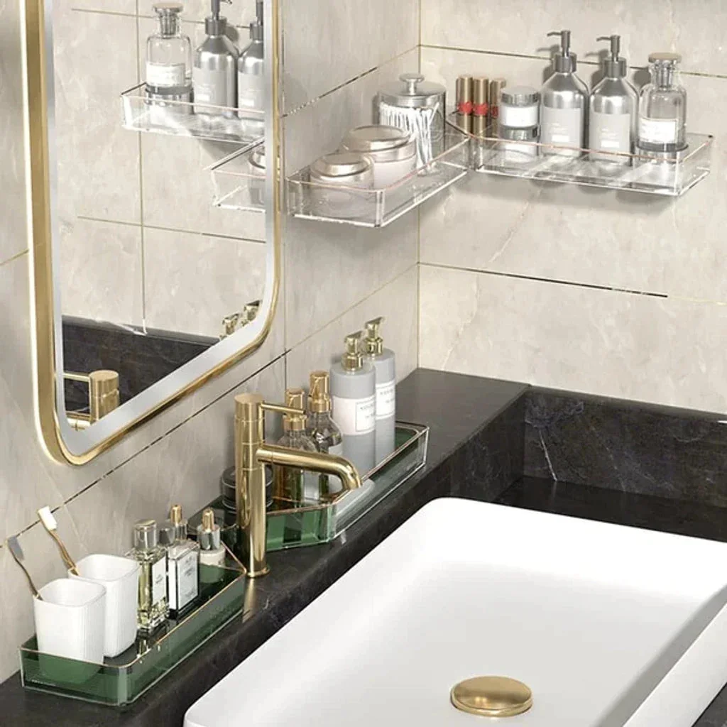 2024 New Hole-Free Large-Capacity Wall-Mounted Corner Shelf