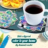 6pcs Succulent Wooden Special Shape Diamond Painting Art Coasters