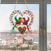 Diamond Painting Hanging Ornament Lovebirds Heart Wreath 9.45x9.45in