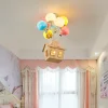 Balloon Creative Dream Cartoon Flying House Ceiling Lamp lampswell