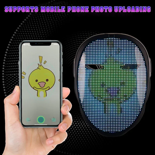 👹FACE TRANSFORMING LED MASK - APP CONTROLLED - RECHARGEABLE（🔥FREE SHIPPING)