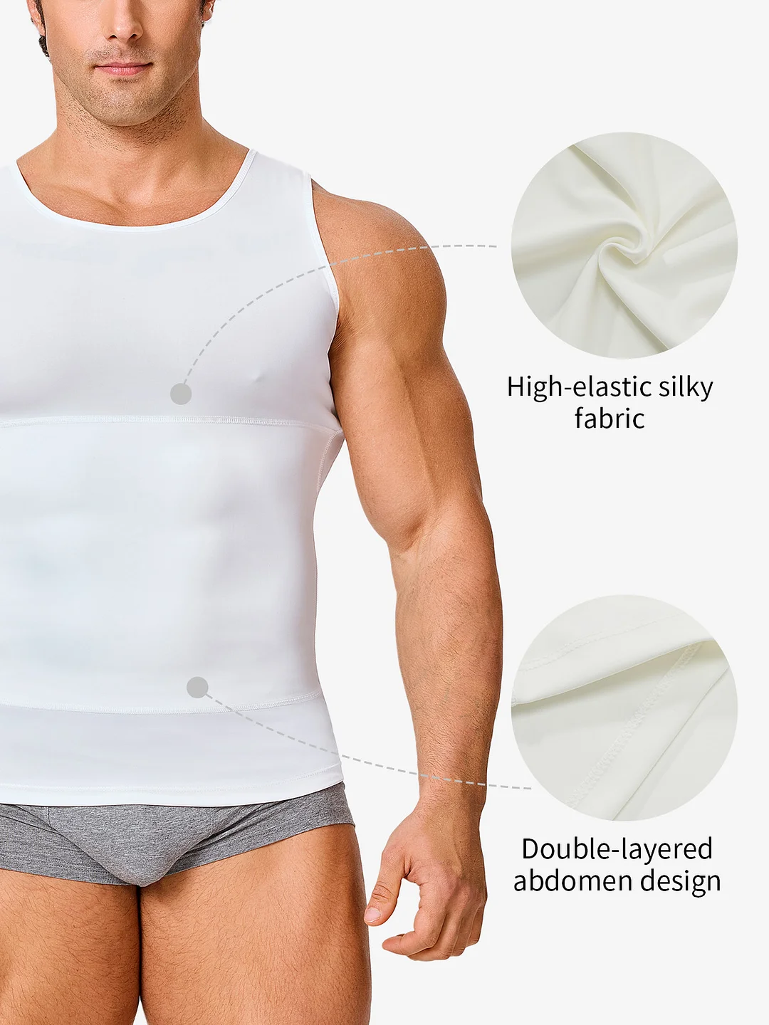 Mens Slimming Body Shaper Vest