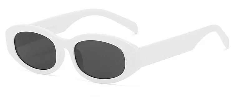 Vintage Oval Sunglasses Women Trend Purple Sexy Small Cat Eye Sun Glasses Luxury Brand Designer Punk Hip Hop Eyewear