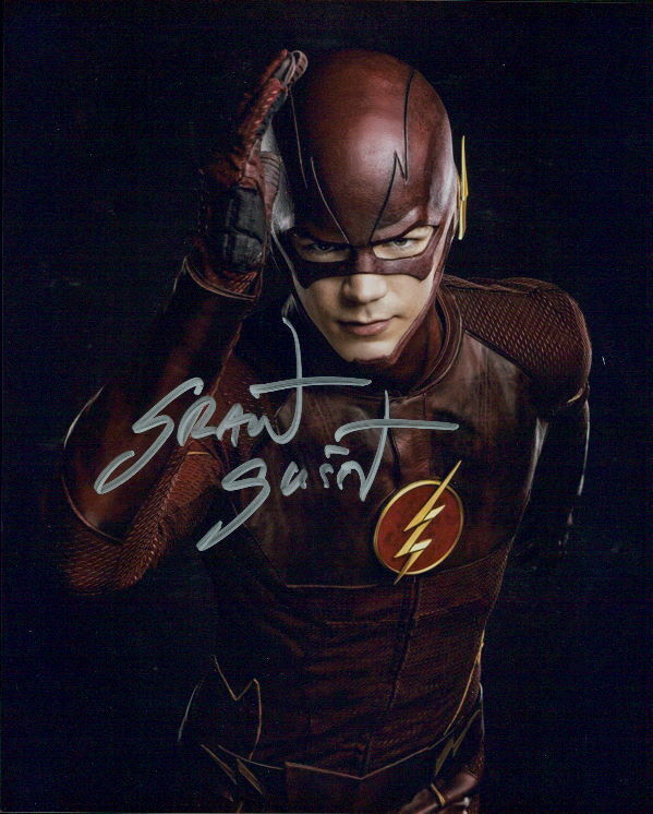 Grant Gustin (The Flash) signed 8X10 Photo Poster painting