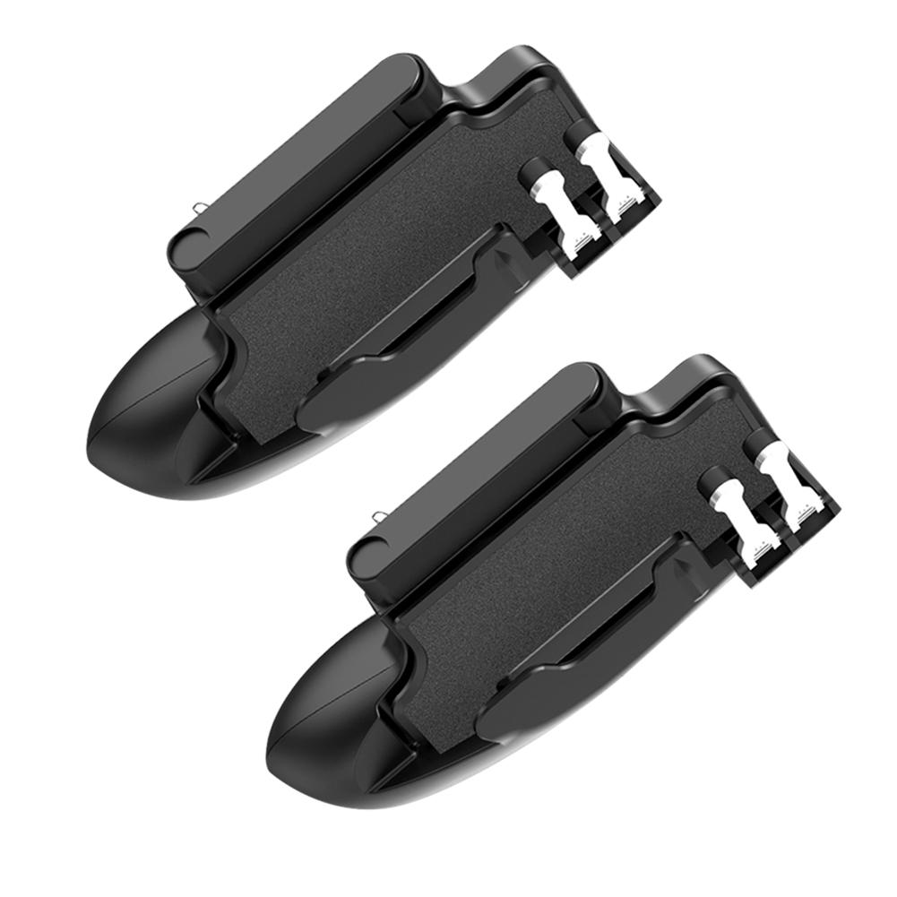 

2pcs H11 6 Finger Mobie Controller for PUBG Gamepad Tablet Trigger Handle, Red, 501 Original