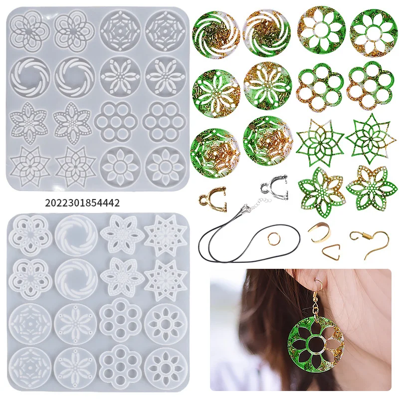 Hollow Pattern Shape Pendant Resin Mold
