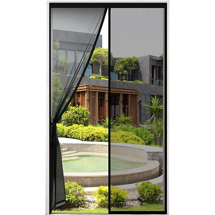 Black Magnetic Screen Door