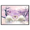 (Big Size)Two Swans - 11CT Stamped Cross Stitch - 60*40cm - Animal