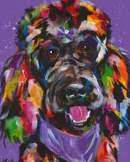 

Colorful Standard Poodle – Paint By Numbers - 40*50CM, 501 Original