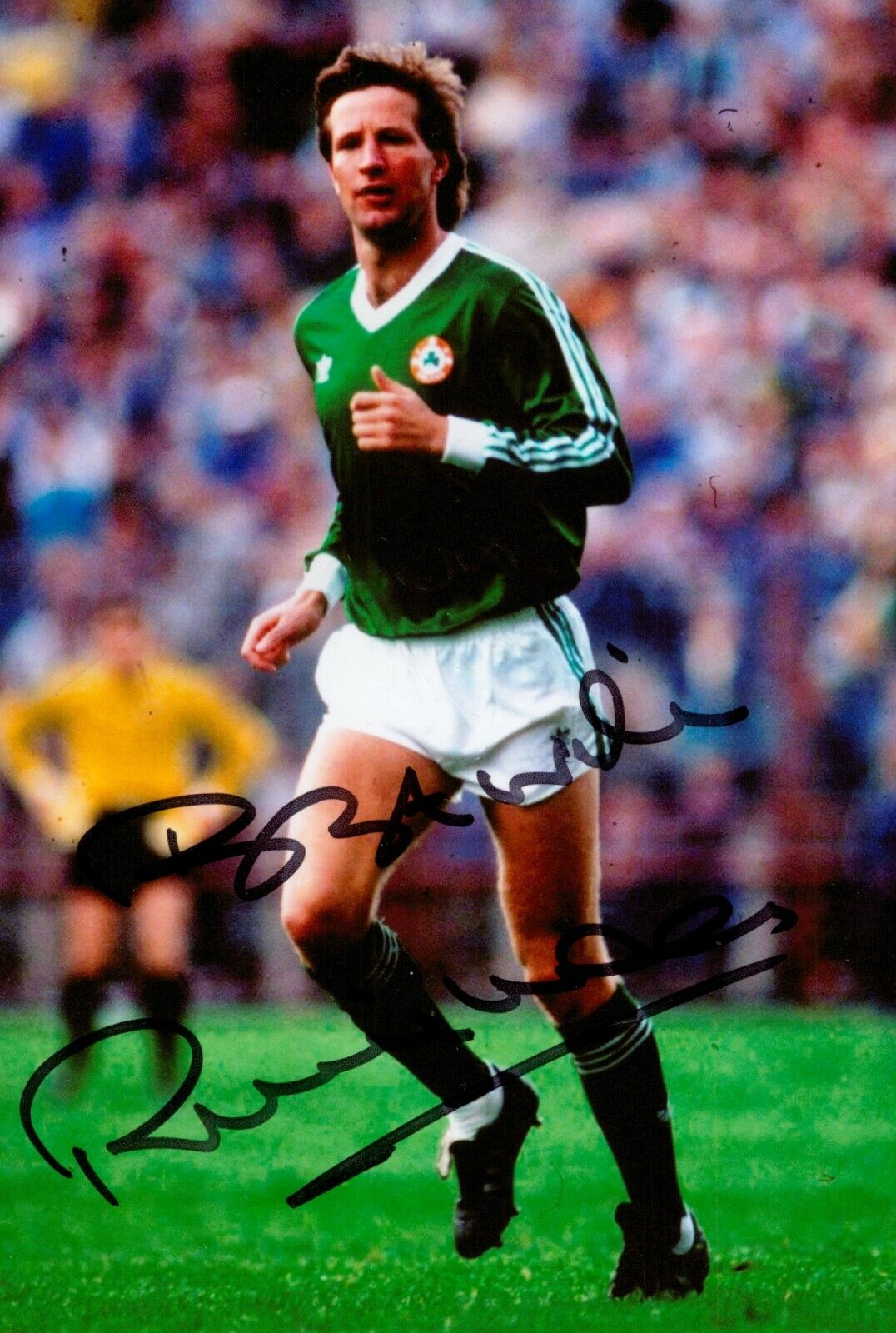 Ronnie Whelan Signed 6x4 Photo Poster painting Republic of Ireland Liverpool Autograph + COA