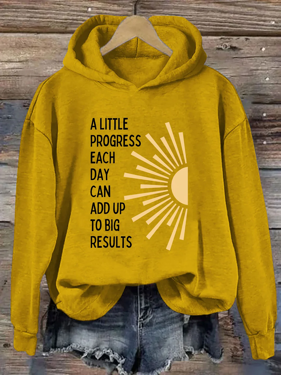 A Little Progress Each Day Can Add Up To Big Results Hoodie