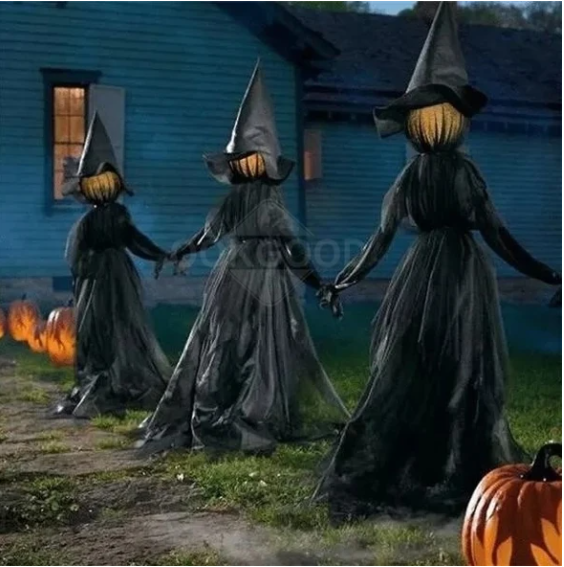 Lighted Halloween Witch Stake For Halloween Decoration