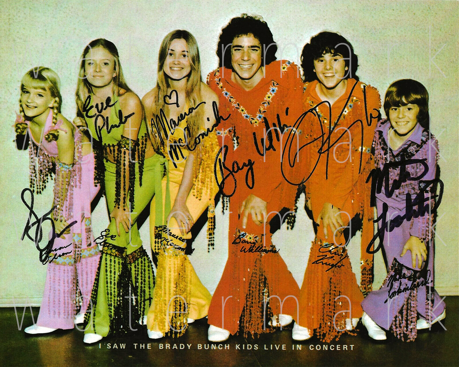 The Brady Bunch signed 8x10 inch print Photo Poster painting picture poster autograph RP