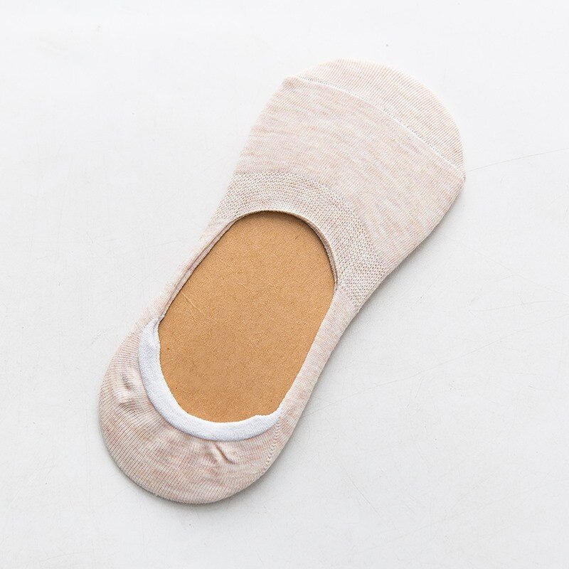 10 pieces = 5 pairs Spring summer women socks Solid color fashion wild shallow mouth invisible boat socks felmen slipper sock