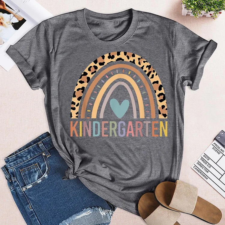 ANB - Kindergarten Rainbow Book Lovers Tee-05151