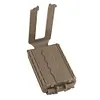 Modular Battery Storage Box Organizer for CR2032 AAA 18650 18350 CR123A (Khaki)
