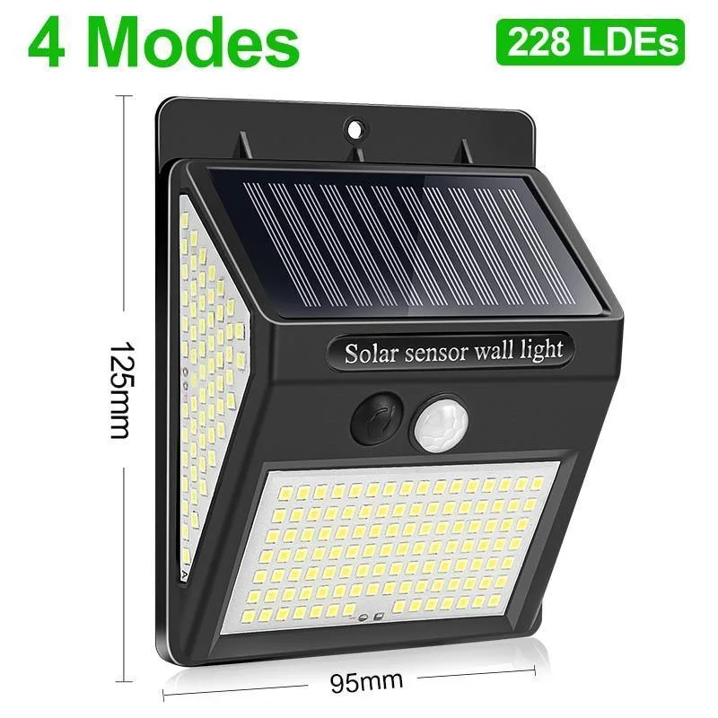 228 144 LED Solar Light Outdoor Lamp
