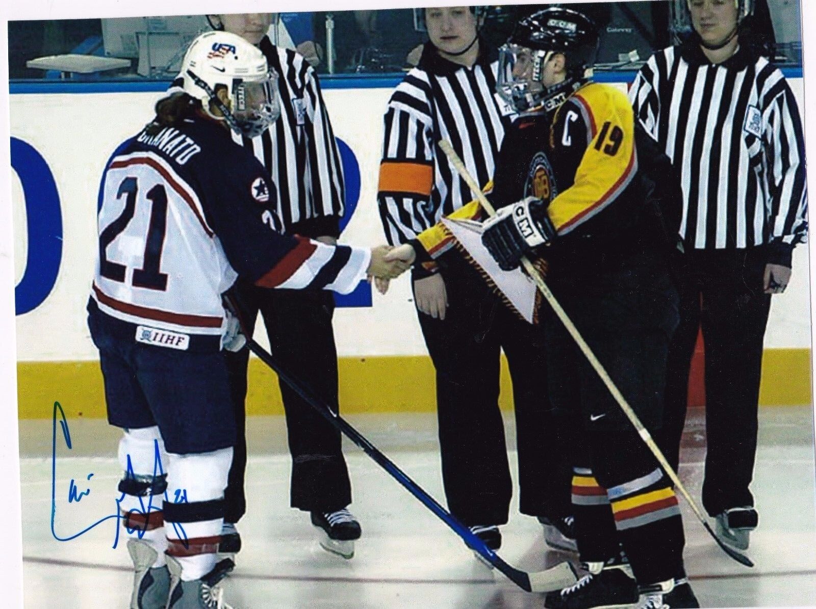 Cammi Granato Team USA USA Hockey Autographed 8 x 10