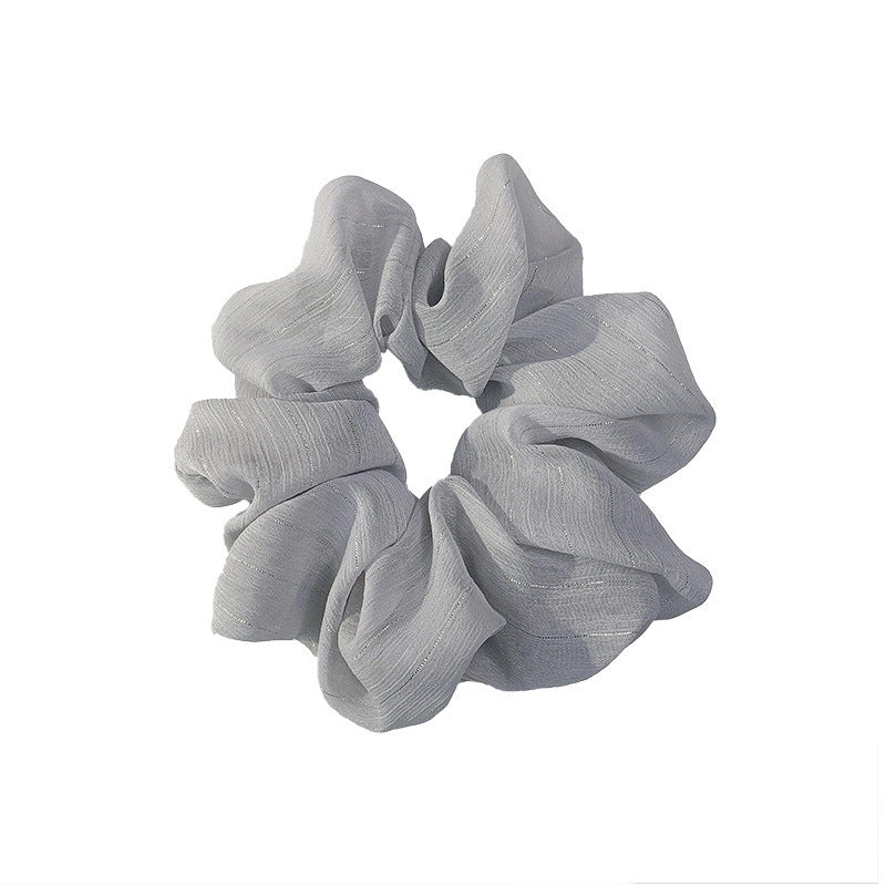 Korean Silk Flower Color Hair Scrunchies