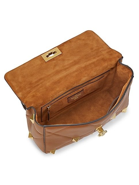 Valentino Garavani Large Roman Stud Grained Leather Shoulder Bag 5 out of 5 Customer Rating