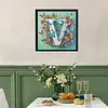 Butterfly Flower V 5D Partial Drill DIY Diamond Painting Kit 30*30cm