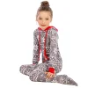 Family Matching Christmas Deer Pajamas Jumpsuits Set Family Look