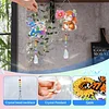 2pcs Flower Bunny Diamond Painting Double-sided Crystal Window Suncatcher Craft Set Birthday Gifts Home Garden Decor Hanging Kit