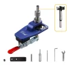 35mm hinge drilling fixture woodworking hole drilling guide locator with clamp aluminum alloy hole opener template tool