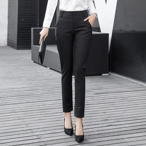 Pencil Pants Women Spring Bodycon Slim Ladies Formal Suits Trousers High Waist Workwear Female Pantolones Casual Woman Pants