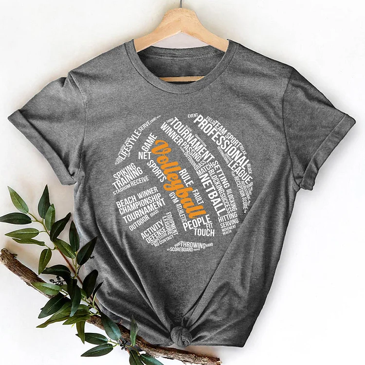 Volleyball Word Cloud T-Shirt-07991