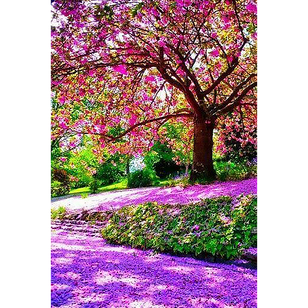 

30*40CM - Round Drill Diamond Painting - Forest Shadeway, 501 Original