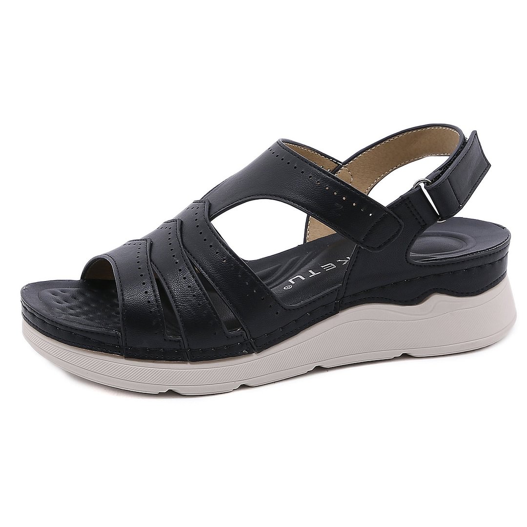 Casual Lightweight Velcro Non-Slip Wedge Sandals
