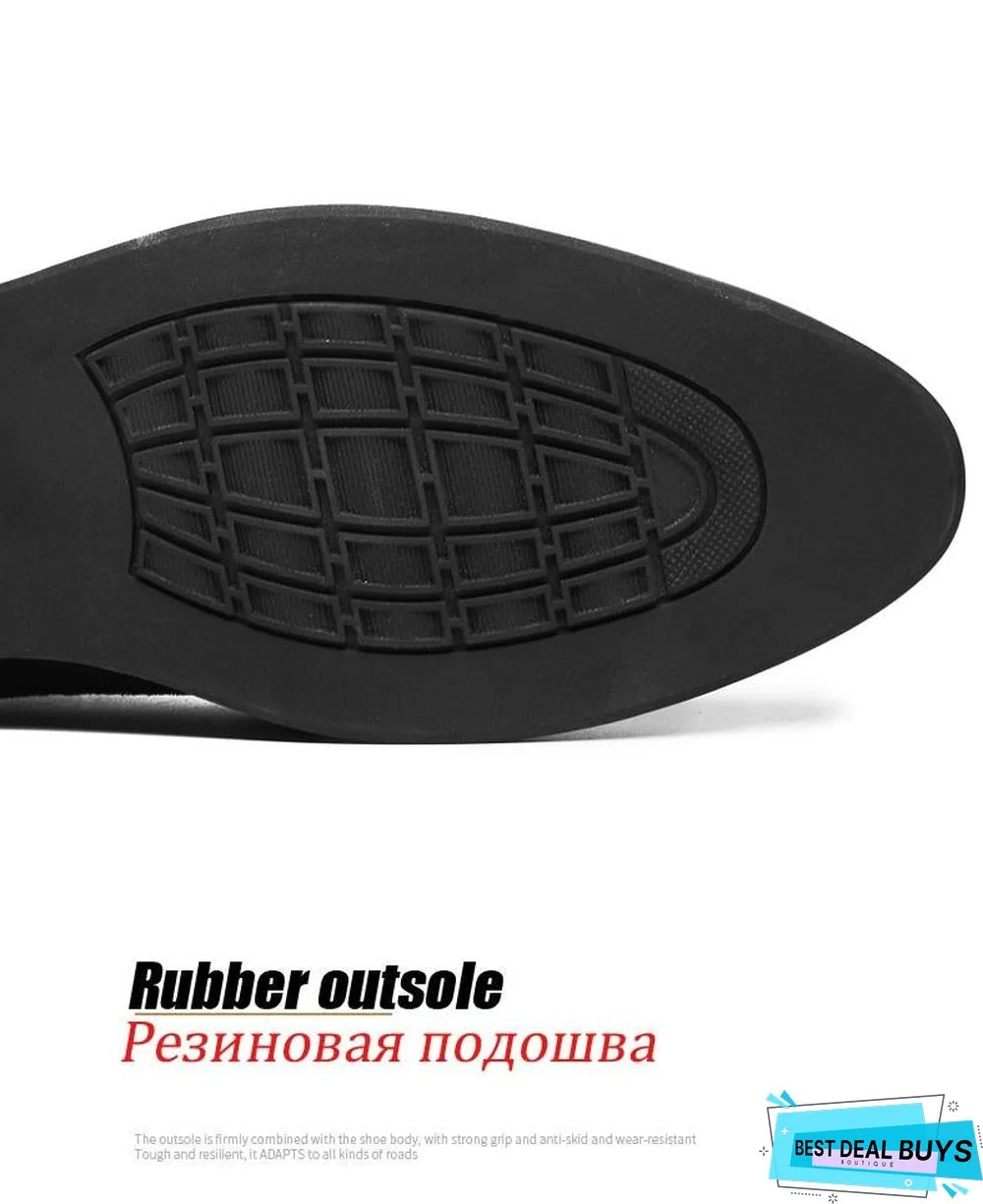 Men British Style Breathable Formal Leisure Flats Shoes