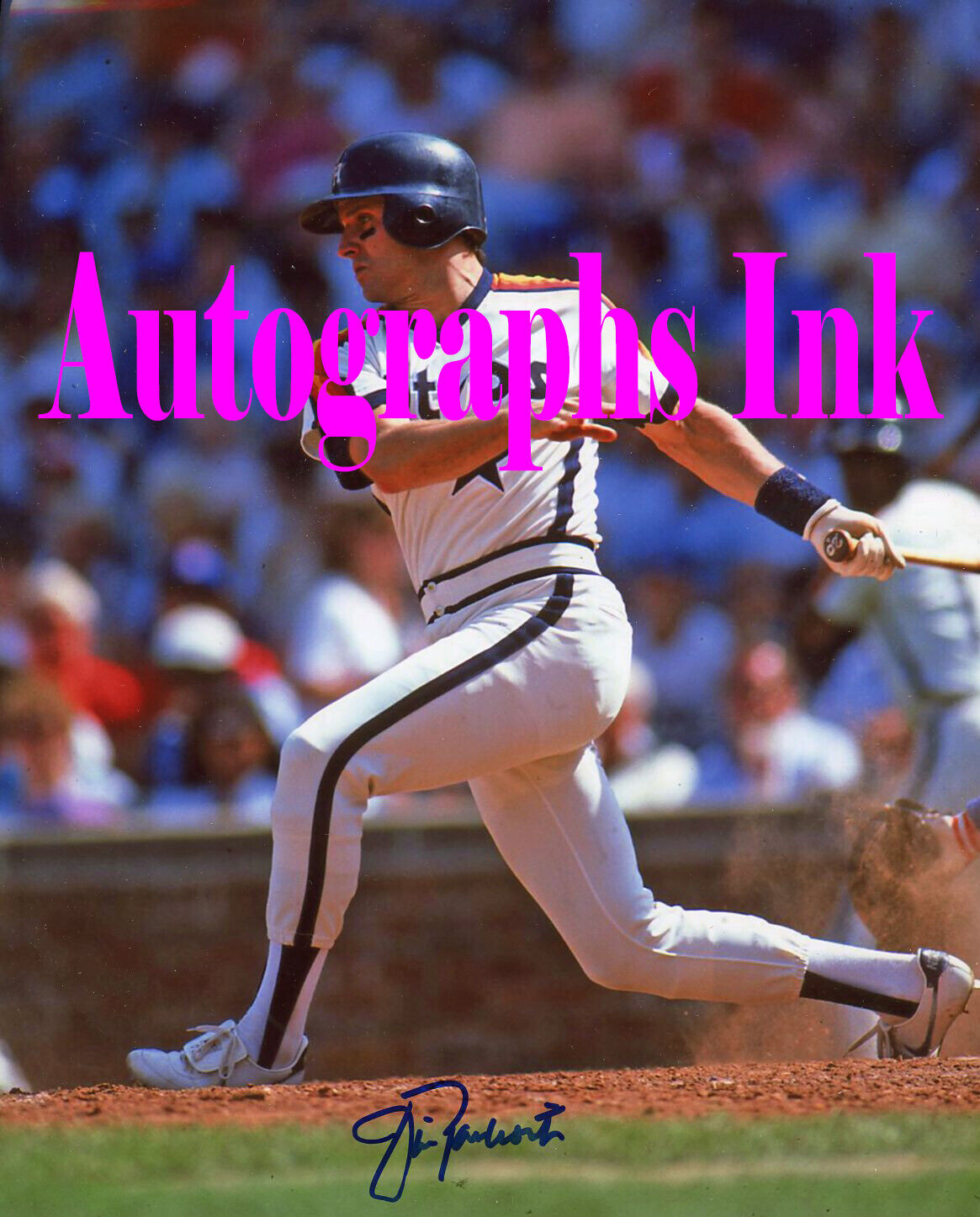 Jim Pankovits autographed 8x10 Houston Astros #2