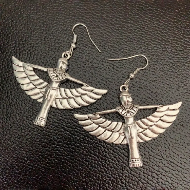 Egyptian Goddess Vintage Boho Earrings