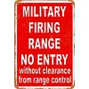 Military Shooting Ranges Off-limits - Metal Tin Signs(8*12Inch/12*16Inch)