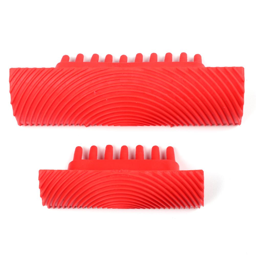 

2pcs Rubber Red Cylinder Wood Grain Graining Wall Paint DIY Painting Tools, 501 Original