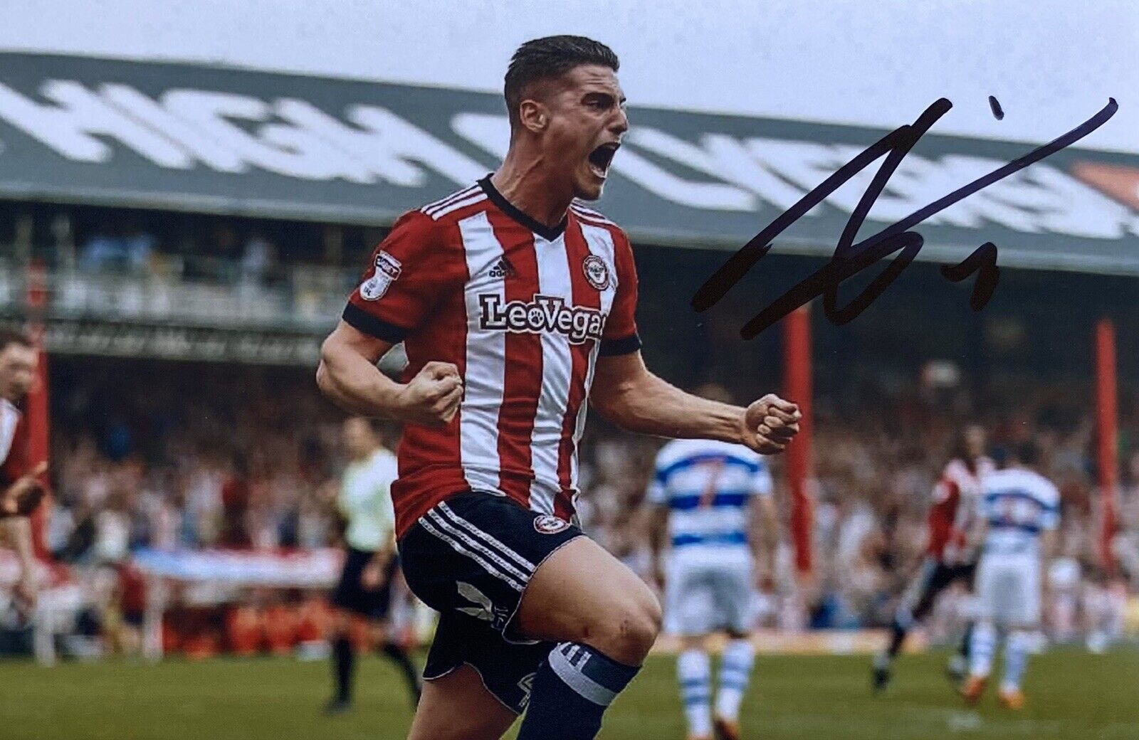 Sergi Canos Genuine Hand Signed Brentford 6X4 Photo Poster painting, See Proof