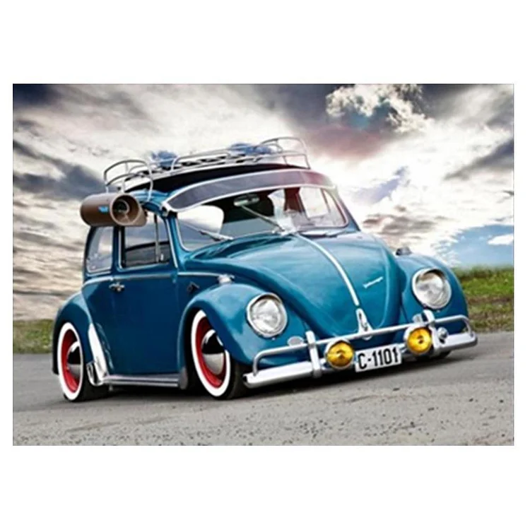 Car - Partial Round Drill Diamond Painting - 30x40cm(Canvas)