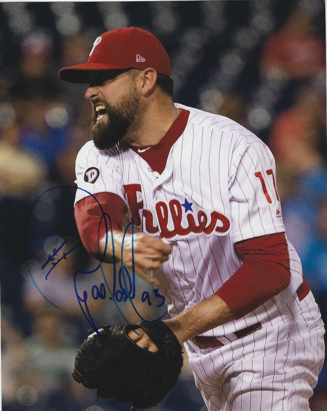 Autographed 8x10 PAT NESHEK Philadelphia Phillies Photo Poster painting - COA