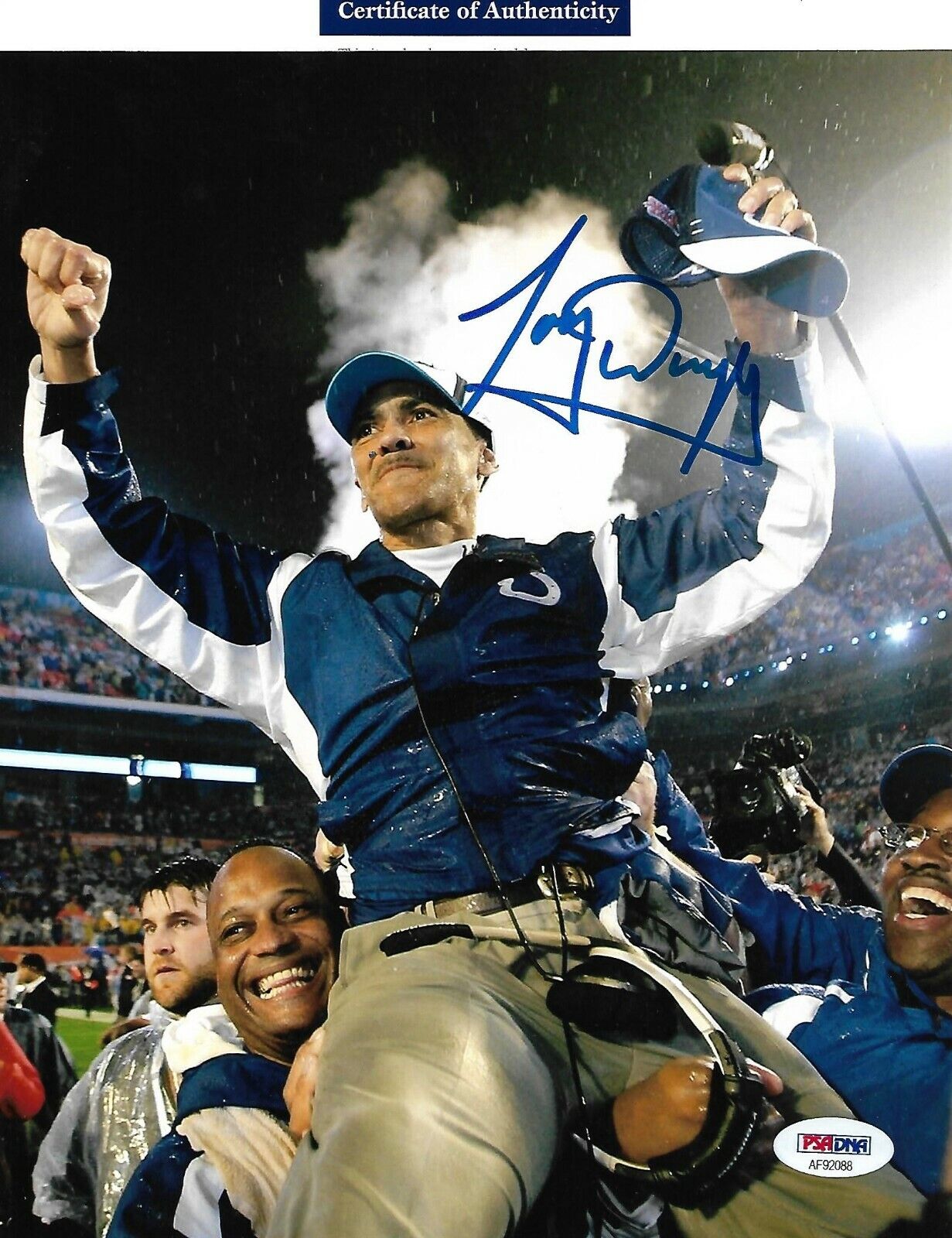 TONY DUNGY signed autographed INDIANAPOLIS COLTS 8X10 Photo Poster painting HOF COA PSA AF92088