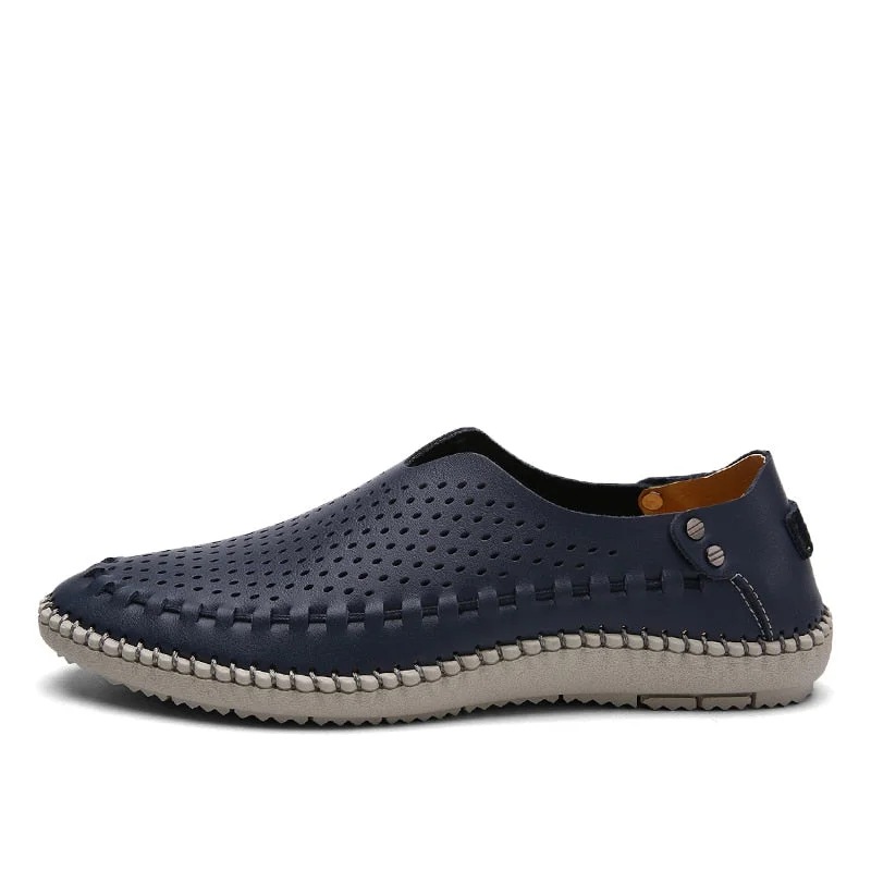 Nine o'clock 2021 New Men Casual Loafers Quality Breathable Male Shoes Leather Casual Footwear Stylish Handmade Slip-on Big Size