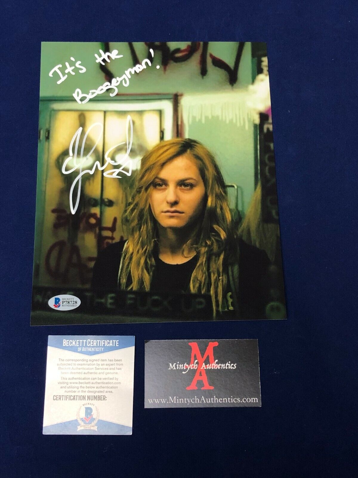 SCOUT TAYLOR-COMPTON AUTOGRAPHED SIGNED 8x10 Photo Poster painting! ROB ZOMBIE HALLOWEEN BECKETT