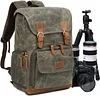 Kamerarucksack mit Laptopfach,Spektiv DSLR Rucksack,Camera Backpack Canvas,Fotorucksack Vintage für Kamera Zubehör,Outdoor Fototasche für Kamera Sony Canon Nikon