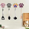 6Pcs Diamond Painting Hooks Spotted Dog Paw Diamond Art Craft Wall Hooks