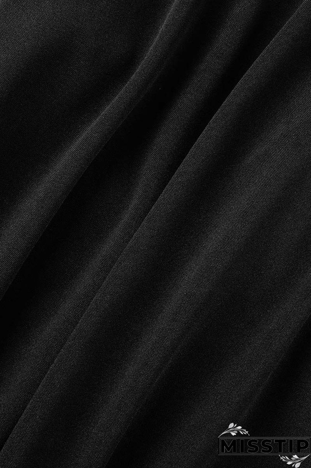 Black Casual Solid Patchwork Zipper Collar Plus Size Two Pieces