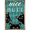 Three Black Cat - Metal Tin Signs(12*16Inch) - Animal