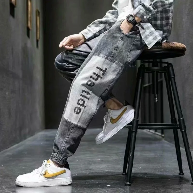 High quality Fashion Men's Cargo pants Hip Hop Trend Streetwear Jogging Pants Men Casual Elastic Waist Men Clothing Trousers