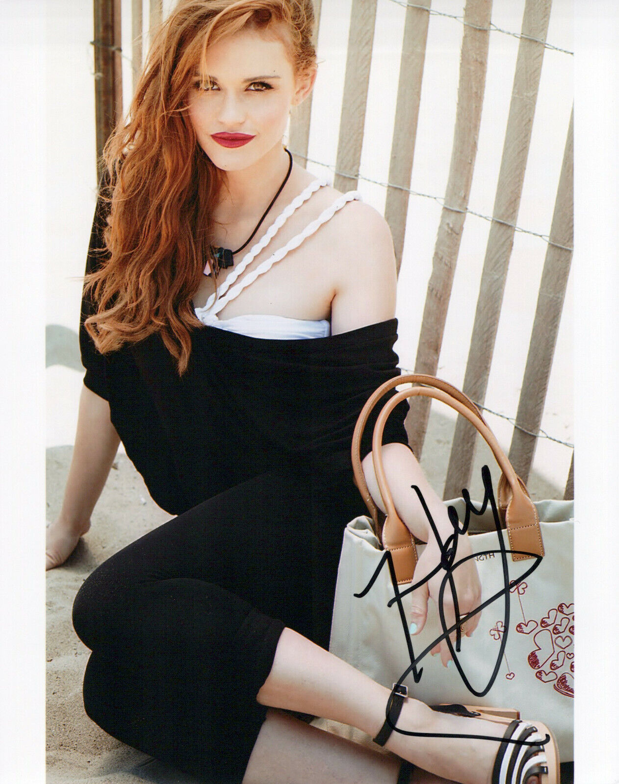 Holland Roden glamour shot autographed Photo Poster painting signed 8x10 #6