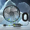 USB Car Fan 360 Rotatable Rear Seat Fan Car Cooling Fan for Sedan SUV Truck Van